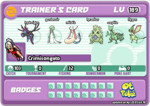 Crimisongato Card otPokemon.com