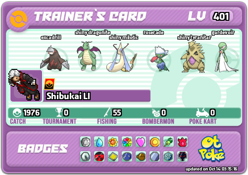 Shibukai Ll Card otPokemon.com