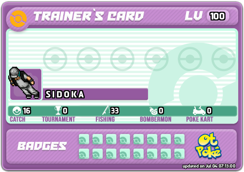 S I D O K A Card otPokemon.com