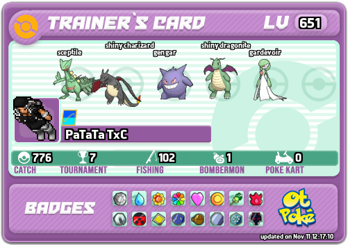 PaTaTa TxC Card otPokemon.com