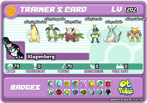 Klagenberg Card otPokemon.com
