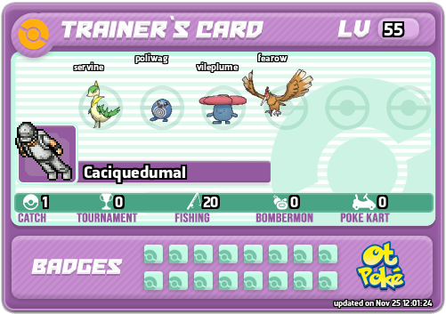 Caciquedumal Card otPokemon.com