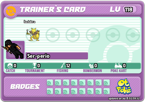 Ser-perio Card otPokemon.com