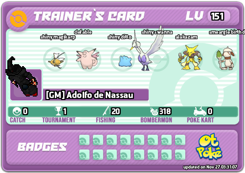 [GM] Adolfo de Nassau Card otPokemon.com