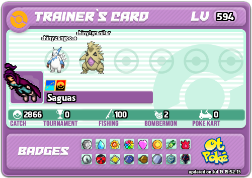 Saguas Card otPokemon.com