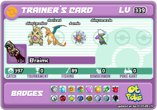 Efraimc Card otPokemon.com