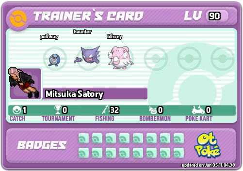 Mitsuka Satory Card otPokemon.com