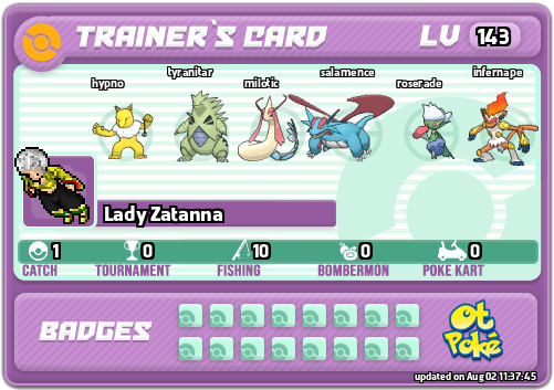 Lady Zatanna Card otPokemon.com