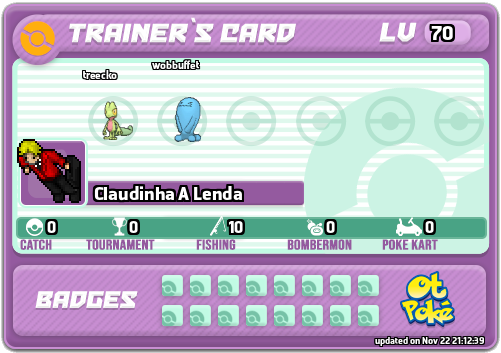 Claudinha A Lenda Card otPokemon.com