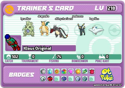 Klaus Original Card otPokemon.com