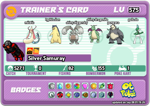 Silver Samuray Card otPokemon.com