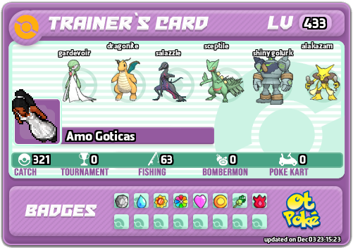 Amo Goticas Card otPokemon.com