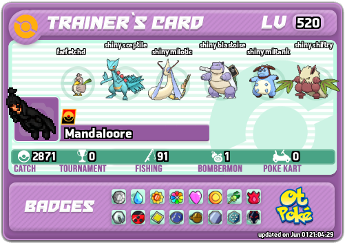 Mandaloore Card otPokemon.com