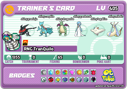 RNG TranQuilo Card otPokemon.com