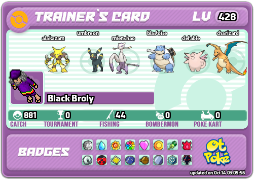 Black Broly Card otPokemon.com