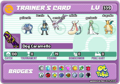 Dog Caramello Card otPokemon.com