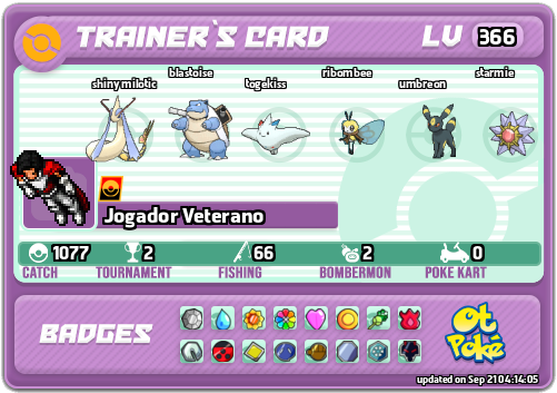 Jogador Veterano Card otPokemon.com