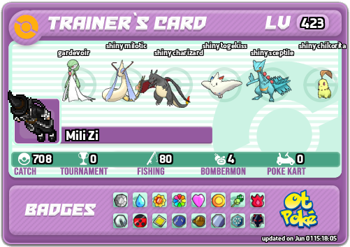 Mili Zi Card otPokemon.com