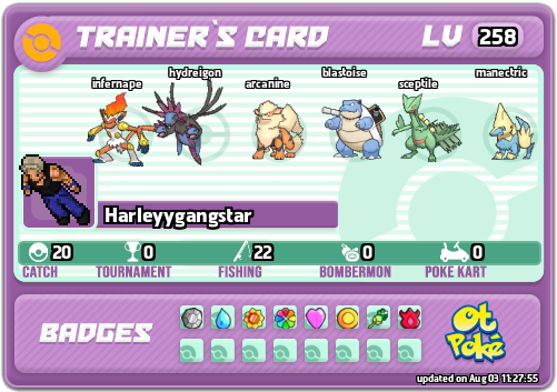 Harleyygangstar Card otPokemon.com