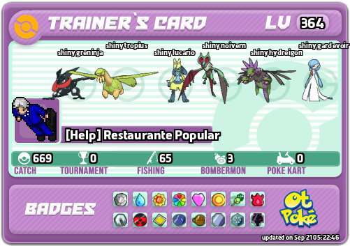 [Help] Restaurante Popular Card otPokemon.com