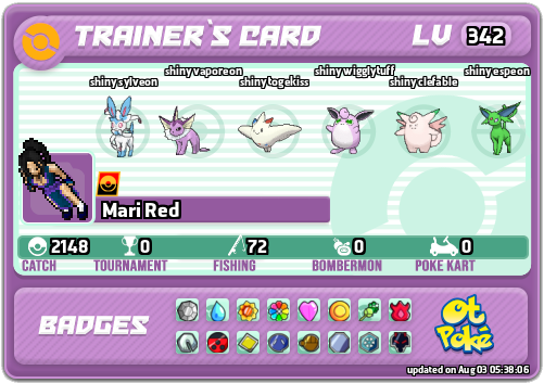 Mari Red Card otPokemon.com
