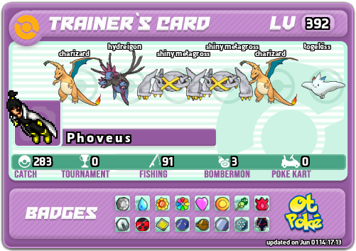 P h o v e u s Card otPokemon.com