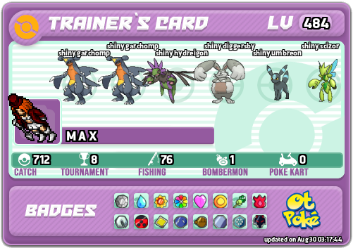 M A X Card otPokemon.com