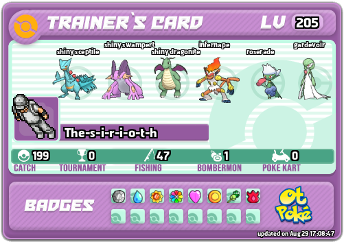 The-s-i-r-i-o-t-h Card otPokemon.com