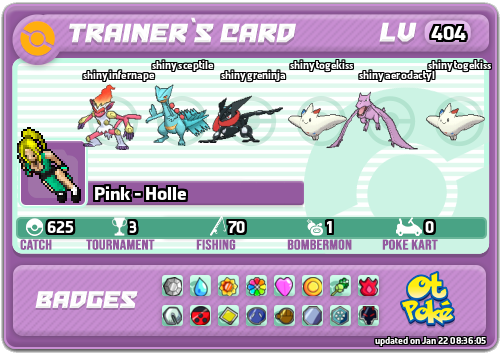 Pink - Holle Card otPokemon.com