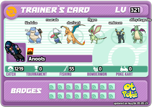 Anoots Card otPokemon.com