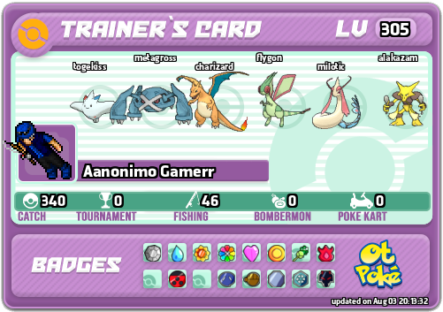 Aanonimo Gamerr Card otPokemon.com