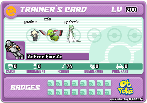 Zz Free Five Zz Card otPokemon.com