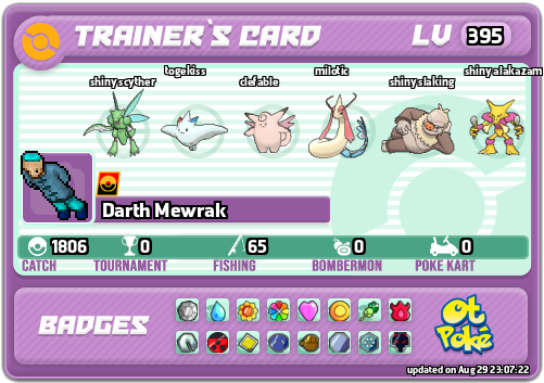 Darth Mewrak Card otPokemon.com