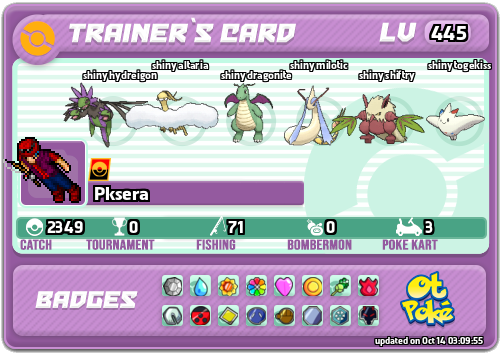 Pksera Card otPokemon.com