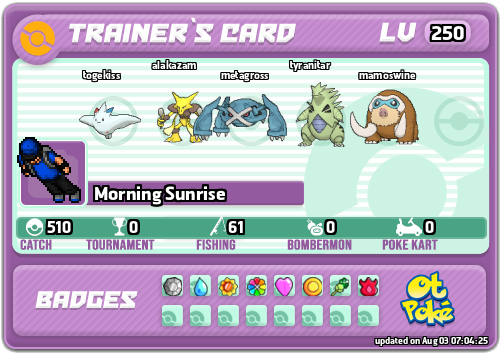 Morning Sunrise Card otPokemon.com