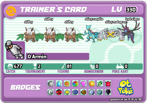 O Armin Card otPokemon.com