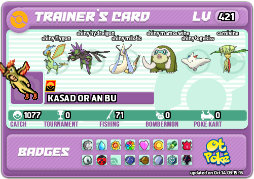 KASAD OR AN BU Card otPokemon.com
