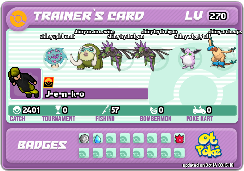 J-e-n-k-o Card otPokemon.com